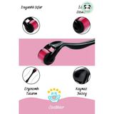 Pandogo 0.5 mm Titanyum İğneli Ince Uçlu Saç Çıkarma Tarağı Dermaroller