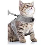 Pandogo Güvenli & Konforlu Kedi Göğüs Tasması Gri – Kaçış Önleyici & Ayarlanabilir L Beden