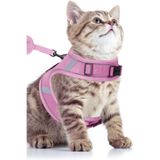 Pandogo Güvenli & Konforlu Kedi Göğüs Tasması Pembe – Kaçış Önleyici & Ayarlanabilir L Beden