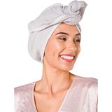 Pandogo Saç Havlusu Bone Baş Havlusu Pamuklu Kumaş - 25 x 65 cm - Gri