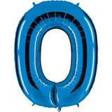 Pandoli 100 cm Mavi 0 Rakam Folyo Balon