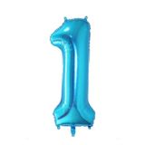 Pandoli 100 cm Mavi 1 Rakam Folyo Balon