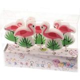 Pandoli Flamingo Şekilli Mum 5 Adet 7,5 cm - Renkli