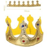Pandoli Kumaş Altın Renk Kral Tacı Kral Taç Yetişkin Boy 58 cm - Standart - Renkli