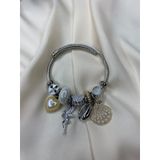 PANDORA CHARMLI ÇELİK BİLEKLİK