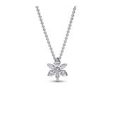 Pandora Moments Işıltılı Herbaryum 925 Ayar Gümüş Kolye 45 cm Çiçek Tasarım