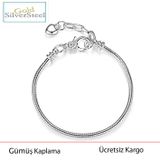 Pandora Özel Tasarım Pandora Yılan Zincir Pandora Charm Bileklik