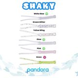 Pandora Shaky Worm (10'lu Paket) Silikon Yem - Pink