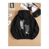 PANDORICA Attack on Titan Karakter Baskılı Unisex Premium Pamuklu İçi Şardonlu 3 İplik Sweatshirt