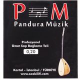Pandura Müzik Profesyonel Paslanmaz Uzun Sap Bağlama Teli 0,20