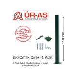 Panel Çit Direği Aksesuarlı 150CM Yeşil Renk