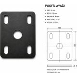Panel Çit Flanş 10CM x 12CM 10 Adet