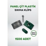 Panel Çit Plastik Sıkma Klips - Akıllı Vidalı 1500 Adet