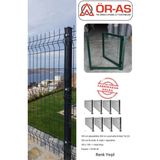 Panel Çit Takım ( 100 cm Yükseklik 20 mt Uzunluk ) ( 100 x 100 Kapı -) - 1-adet - Yeşil