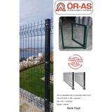 Panel Çit Takım ( 100 cm Yükseklik 5 mt Uzunluk ) ( 100 x 100 Kapı -) - 1-adet - Yeşil