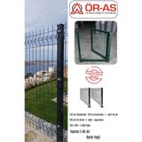 Panel Çit Takım ( 120 cm Yükseklik 5 mt Uzunluk ) ( 120 x 100 Kapı -) - 1-adet - Yeşil