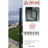 Panel Çit Takım ( 150 cm Yükseklik 15 mt Uzunluk ) ( 150 x 100 Kapı -) - 1-adet - Yeşil