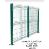 Panel Çit Takımı Yeşil Yükseklik 100CMUZUNLUK 250 cm 1 Adet - 100 CM X25 CM