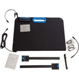 Panel, Taşınabilir 100W Güneş Paneli Kiti, Su Geçirmez Solar Panel, Solar Panel - Siyah