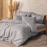 Panemo Plaıd Reaktif Nevresim Takımı - Gri - 160 x 220 cm