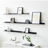 Panesca Metal Duvar Rafı 70cm 8 cm Derinlikte Modern Tasarım Kitaplık ve Depolama Çözümü