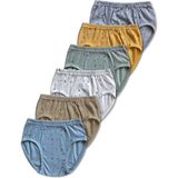 Panfilia %100 Pamuk Erkek Çocuk Külot 6'lı Set / Slip / Iç Çamaşır - 10 - 11 Yaş - Gri - Yeşil - Mavi