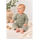 Panfilia %100 Pamuk Fitilli Uzun Kollu Kalın Kız Erkek Unisex Alt Üst Takım Pijama Ev Giyim