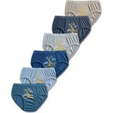 Panfilia %95 Pamuklu Erkek Çocuk Külot 6'lı Set / Slip / İç Çamaşır - Lacivert - Mavi - Gri - 14 - 15 Yaş