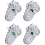 Panfilia Bambu Kız Çocuk Patik Çorap 4'lü Set / Kız / Erkek / Unisex - 3 - 4 Yaş - Beyaz