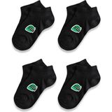 Panfilia Bambu Kız Çocuk Patik Çorap 4'lü Set / Kız / Erkek / Unisex - 3 - 4 Yaş - Siyah