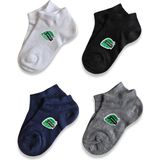 Panfilia Bambu Kız Çocuk Patik Çorap 4'lü Set / Kız / Erkek / Unisex - 5 - 6 Yaş - Siyah - Beyaz - Gri - Lacivert