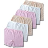 Panfilia Giza Kids %100 Pamuk 6lı Jakarlı Kız Çocuk Boxer Külot Iç Çamaşırı Seti - Beyaz - Somon - Pembe - 8 - 9 Yaş