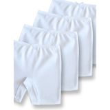 Panfilia Giza Kids %100 Pamuklu Kız Çocuk Boxer Külot Iç Çamaşır 4lü Set - 0-Beyaz - 2 - 3 Yaş