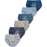 Panfilia Giza Kids %95 Pamuklu Erkek Çocuk Slip Külot Iç Çamaşır 6lı Set - Lacivert - Mavi - Gri - 2 - 3 Yaş