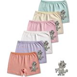 Panfilia Giza Kids %95 Pamuklu Kız Çocuk Süprem Penye Boxer Külot Iç Çamaşır 6lı Set - Mint - Beyaz - 8 - 9 Yaş