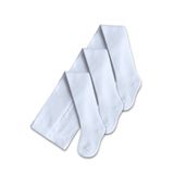 Panfilia Pamuklu Beyaz Külotlu Çorap 3'lü Set / Kız Erkek Unisex Bebek Çocuk