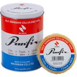 Panfix 12 mm x 66 Metre Selofon Bant 12'li Teneke Kutu - Şeffaf