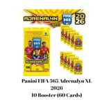 Panini FIFA 365 Adrenalyn XL 2026 Futbolcu Kartları, 10 Booster Pack, 60 Kart