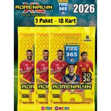 Panini Fıfa 365 Adrenalyn Xl 2026 Trading Kart (3 Paket) - Futbolcu Kartları - Trading Oyuncu Kartı - Fifa Oyuncu Kartı