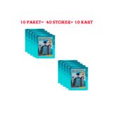 Panini Hogwarts Adventures Harry Potter Sticker Çıkartma Etiket 10 Paket (40 Sticker ve 10 Kart) Seti
