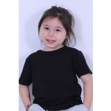 PANİO KİDS Düz Baskısız Kız Çocuk Siyah Tişört