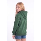 panios kids Kız Çocuk Basic Düz Kanguru Cepli Kapüşonlu Sweatshirt