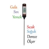 PANJI Et Su Süt Sıcaklık Ölçer Termometresi Yiyecek Sıvı Gıda Isı Ölçüm Pasta Malzemeleri