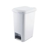 PANJI Pedallı Çöp Kovası 10 Litre Beyaz Çöp Kovası Slim Pedallı Çöp Kovası 10 Litre 36 Cm Beyaz