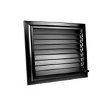 panjurfan 45x55 Alüminyum Hareketli Yüzeysel Mat Siyah Banyo Wc Menfezi