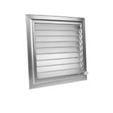 panjurfan 65x60 Alüminyum Hareketli Yüzeysel Mat Krom Banyo Wc Menfezi