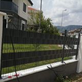 PANKOR Panel Çit PVC Koruma Bantları 50 metre (14cm, Antrasit)