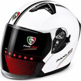 Panleo Açık Kask Güneş Vizörlü - XL - Beyaz - Siyah