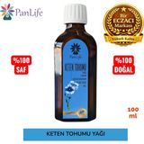 Panlife Keten Tohumu Yağı 100 ml Soğuk Pres %100 Saf ve Doğal – Omega 3 İçeren Bitkisel Yağ - 15 ml