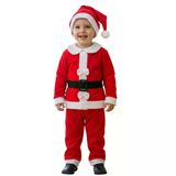 Pano Kids Çocuk Noel Baba Yılbaşı Kostümü – Kırmızı Beyaz Kostüm TRD-NOEL-017-80